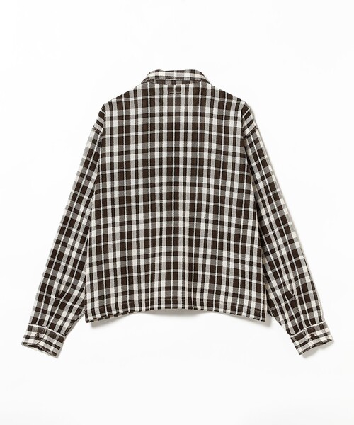 BEAMS（ビームス）の「ワイドショートフィット メッシュ ジップアップ シャツ（シャツ/ブラウス・メンズ・ブラウン/ネイビー・XL/L/M/S）」の13枚目の写真