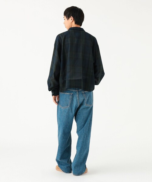 BEAMS（ビームス）の「ワイドショートフィット メッシュ ジップアップ シャツ（シャツ/ブラウス・メンズ・ブラウン/ネイビー・XL/L/M/S）」の16枚目の写真