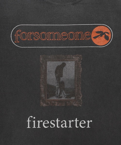 FORSOMEONE(フォーサムワン)の「FORSOMEONE FIRESTARTER TEE(Tシャツ/カットソー・メンズ・チャコールグレー・50/48/46)」の4枚目の写真