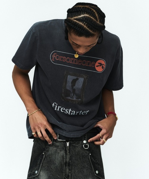 FORSOMEONE(フォーサムワン)の「FORSOMEONE FIRESTARTER TEE(Tシャツ/カットソー・メンズ・チャコールグレー・50/48/46)」の7枚目の写真