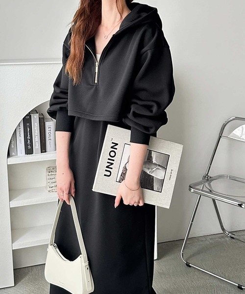 ♥miin❀様♥GORGE　ハーフジップ　トレーナーワンピース ♥miin❀様♥GORGE ハーフジップ トレーナーワンピース ♥miin❀様