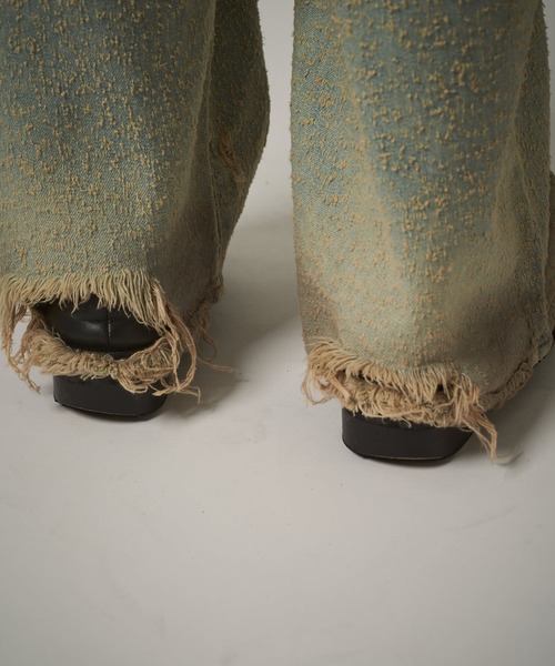 Lui's（ルイス）の「TACK BAGGY DENIM（デニムパンツ・メンズ・ブラック/インディゴブルー・M/S/L）」の4枚目の写真