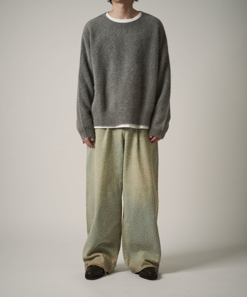 Lui's（ルイス）の「TACK BAGGY DENIM（デニムパンツ・メンズ・ブラック/インディゴブルー・M/S/L）」の5枚目の写真