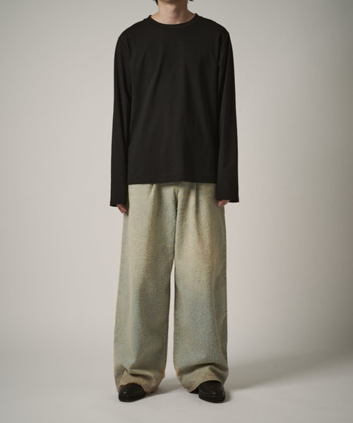 Lui's（ルイス）の「TACK BAGGY DENIM（デニムパンツ・メンズ・ブラック/インディゴブルー・M/S/L）」の8枚目の写真