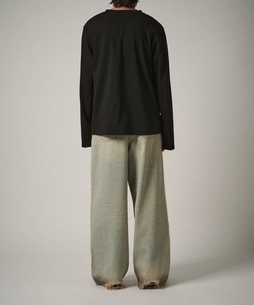 Lui's（ルイス）の「TACK BAGGY DENIM（デニムパンツ・メンズ・ブラック/インディゴブルー・M/S/L）」の9枚目の写真