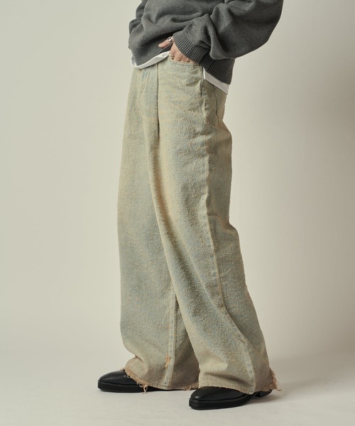 Lui's（ルイス）の「TACK BAGGY DENIM（デニムパンツ・メンズ・ブラック/インディゴブルー・M/S/L）」の15枚目の写真