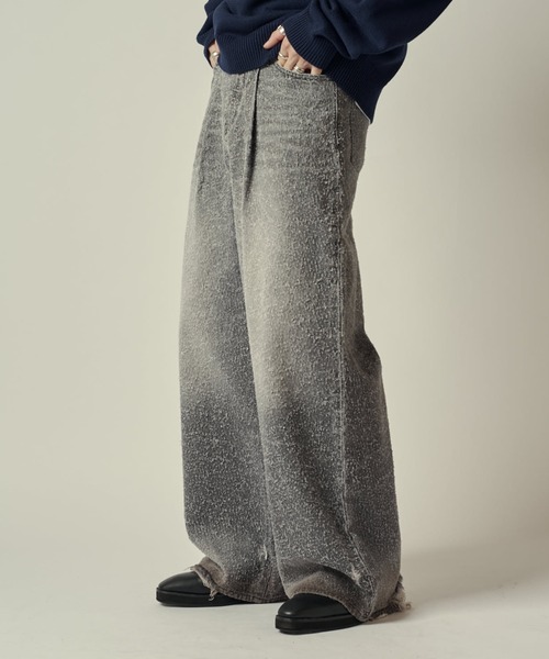 Lui's（ルイス）の「TACK BAGGY DENIM（デニムパンツ・メンズ・ブラック/インディゴブルー・M/S/L）」の20枚目の写真