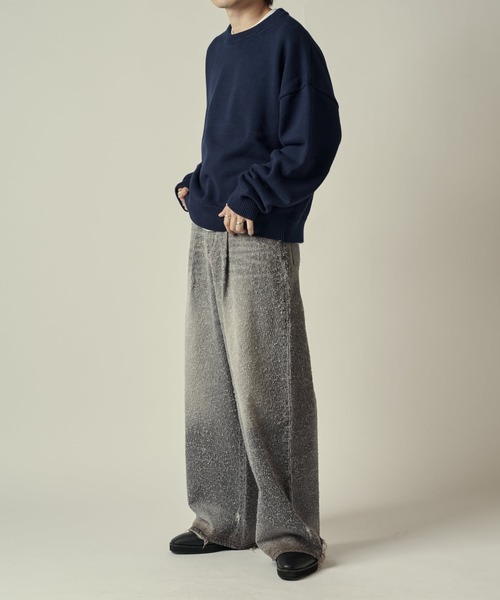 Lui's（ルイス）の「TACK BAGGY DENIM（デニムパンツ・メンズ・ブラック/インディゴブルー・M/S/L）」の10枚目の写真