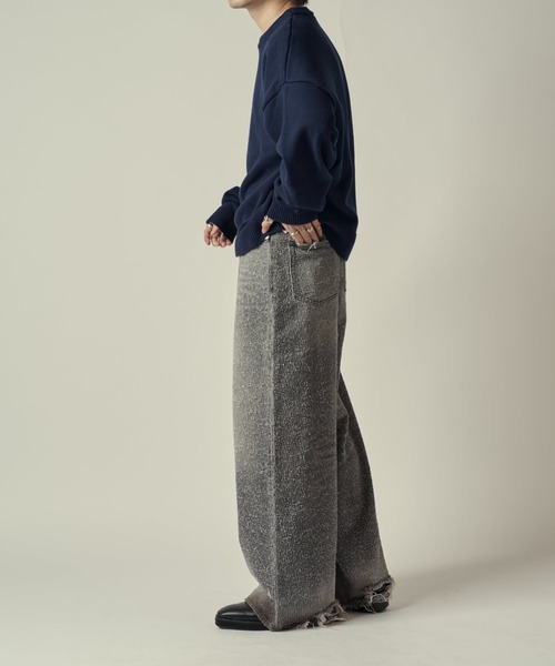 Lui's（ルイス）の「TACK BAGGY DENIM（デニムパンツ・メンズ・ブラック/インディゴブルー・M/S/L）」の11枚目の写真