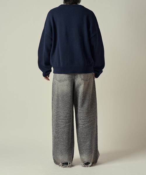 Lui's（ルイス）の「TACK BAGGY DENIM（デニムパンツ・メンズ・ブラック/インディゴブルー・M/S/L）」の12枚目の写真