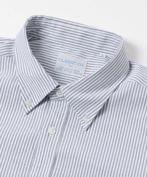 URBAN RESEARCH DOORS（アーバンリサーチドアーズ）の「LIFE STYLE TAILOR　マルチスペック CLASSIC OX ボタンダウンシャツ（シャツ/ブラウス・メンズ・ホワイト/ストライプ/チェック/ブルー・LARGE/MEDIUM/SMALL）」の8枚目の写真