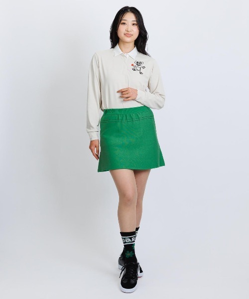 archivio(アルチビオ)の「<LADIES>ステッチ風プリントニットスカート(スカート・レディース・アイボリー/ブラック/グリーン/テラコッタ・M/S)」の17枚目の写真