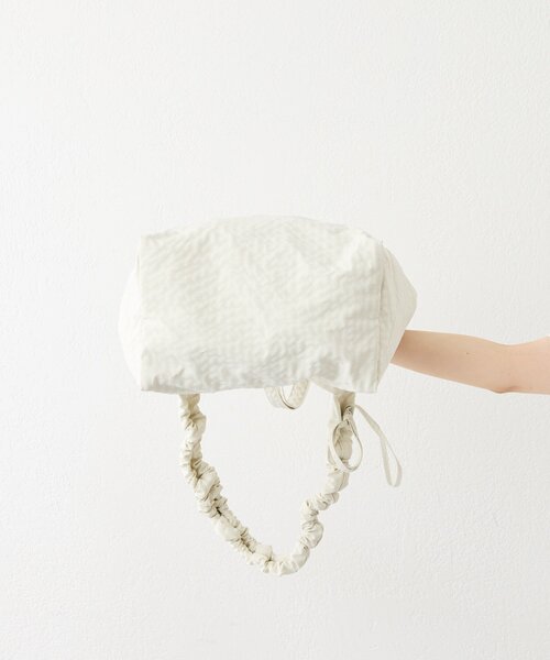 ear PAPILLONNER(イアパピヨネ)の「ファブリック2WAYショルダーバッグL(ショルダーバッグ・レディース・アイボリー/ブラック/ダークグリーン/パープル・FREE)」の11枚目の写真