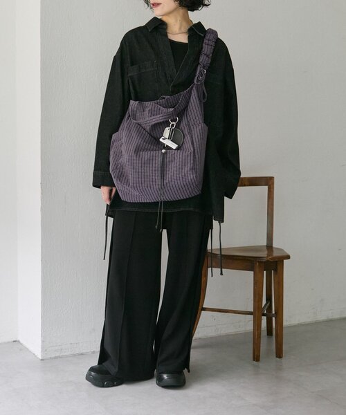 ear パピヨネ ファブリック2WAYショルダーバッグL（ショルダーバッグ）｜ear