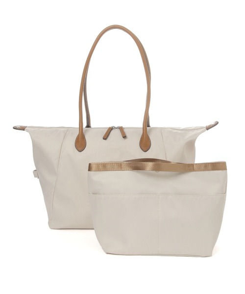 GLOBAL WORK（グローバルワーク）の「撥水軽量バッグインバッグ付きトート/576714（トートバッグ・レディース・ブラック/ブラウン/ブルー/オフホワイト・ONE SIZE）」の2枚目の写真