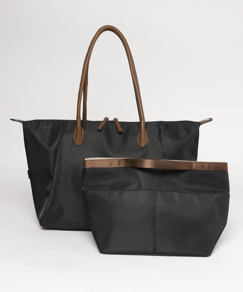 GLOBAL WORK（グローバルワーク）の「撥水軽量バッグインバッグ付きトート/576714（トートバッグ・レディース・ブラック/ブラウン/ブルー/オフホワイト・ONE SIZE）」の6枚目の写真