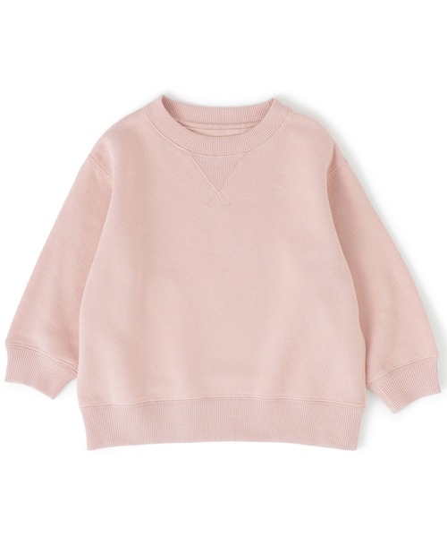 無印良品（ムジルシリョウヒン）の「ベビー　あたまするっと　裏毛スウェットシャツ（スウェット・キッズ・イエロー/ブルー系/ネイビー/スモークピンク/ライトベージュ/グレー・80/90/100）」の6枚目の写真