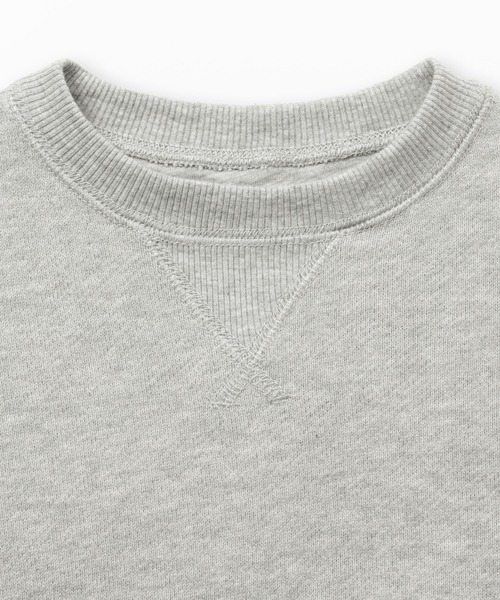 無印良品（ムジルシリョウヒン）の「ベビー　あたまするっと　裏毛スウェットシャツ（スウェット・キッズ・イエロー/ブルー系/ネイビー/スモークピンク/ライトベージュ/グレー・80/90/100）」の8枚目の写真