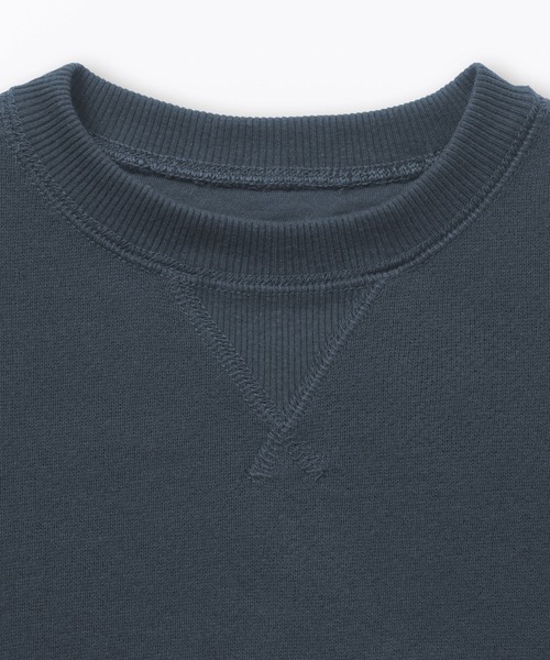 無印良品（ムジルシリョウヒン）の「ベビー　あたまするっと　裏毛スウェットシャツ（スウェット・キッズ・イエロー/ブルー系/ネイビー/スモークピンク/ライトベージュ/グレー・80/90/100）」の16枚目の写真