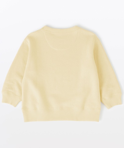 無印良品（ムジルシリョウヒン）の「ベビー　あたまするっと　裏毛スウェットシャツ（スウェット・キッズ・イエロー/ブルー系/ネイビー/スモークピンク/ライトベージュ/グレー・80/90/100）」の21枚目の写真