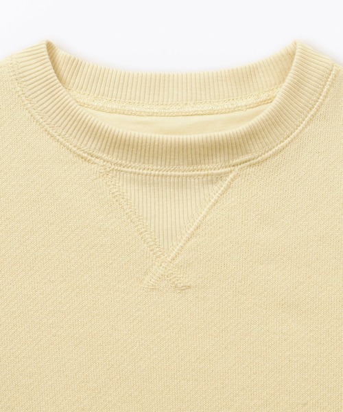 無印良品（ムジルシリョウヒン）の「ベビー　あたまするっと　裏毛スウェットシャツ（スウェット・キッズ・イエロー/ブルー系/ネイビー/スモークピンク/ライトベージュ/グレー・80/90/100）」の22枚目の写真