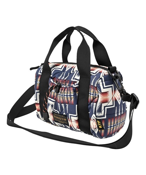 KiU（キウ）の「【PENDLETON × KiU LIMITED ITEM】ペンドルトン スクエアパデッドミニボストンバッグ（ショルダーバッグ・レディース・ネイビー/カーキ・FREE）」の10枚目の写真
