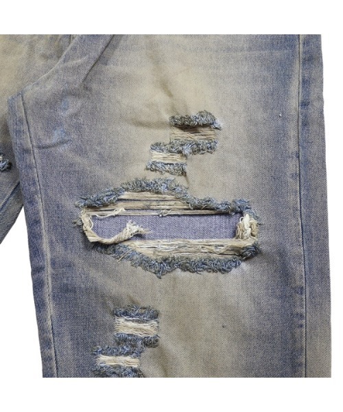 mnml（ミニマル）の「【mnml】ULTRA BAGGY ORANGE DUSTED DENIM [I]（デニムパンツ・メンズ・ブルー・36/34/32/30/29/28/38）」の9枚目の写真