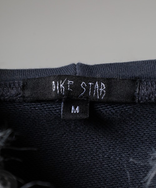 bike star（バイクスター）の「BIKESTAR オーバルロゴ刺繍ZIPパーカー（パーカー・メンズ・グレー/ブラック・M/L）」の11枚目の写真