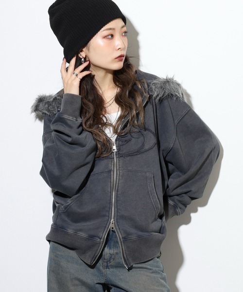 セール】BIKESTAR オーバルロゴ刺繍ZIPパーカー（パーカー）｜BIKE