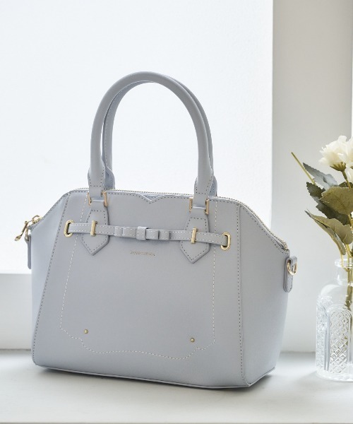 SAMANTHAVEGA(サマンサベガ)の「バレッタリボンハンドバッグ(ハンドバッグ・レディース・ホワイト/ピンク/ブラック/ライトブルー・FREE)」の4枚目の写真