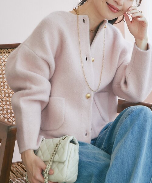 ノーカラージャケット（ピンク系）一覧 - WEAR