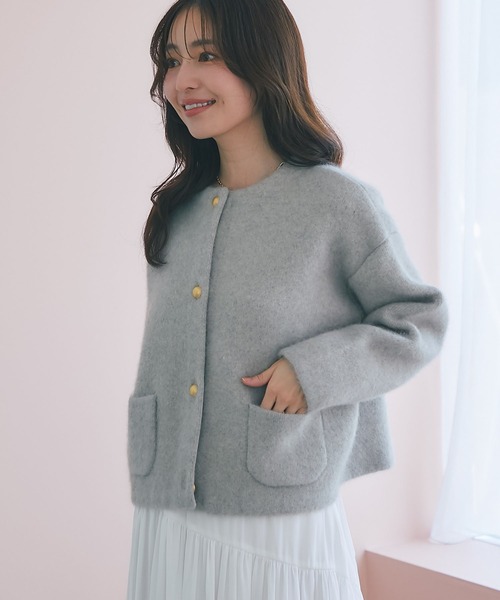 ハイクオリティウール接結ジャケットカーディガン セール】【名品アップデート・着回し力最強】ハイクオリティウール接結