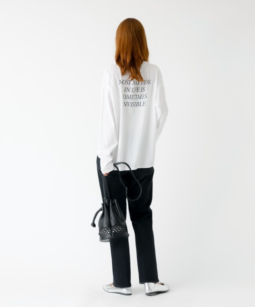 MICA&DEAL /マイカアンドディール】バックプリントロンT/カットソー