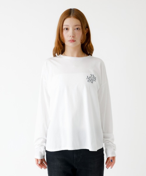 MICA&DEAL(マイカ&ディール)の「【MICA&DEAL /マイカアンドディール】バックプリントロンT/カットソー/ロゴT【WEB限定】(Tシャツ/カットソー・レディース・ホワイト/ベージュ/スミクロ・フリー)」の19枚目の写真
