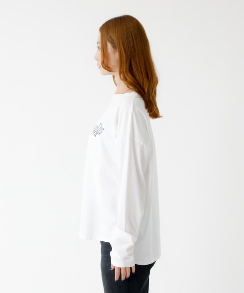 MICA&DEAL(マイカ&ディール)の「【MICA&DEAL /マイカアンドディール】バックプリントロンT/カットソー/ロゴT【WEB限定】(Tシャツ/カットソー・レディース・ホワイト/ベージュ/スミクロ・フリー)」の18枚目の写真