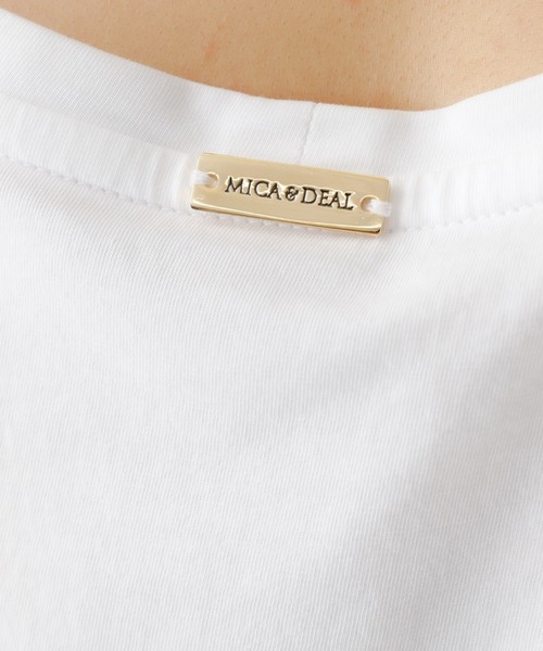 MICA&DEAL(マイカ&ディール)の「【MICA&DEAL /マイカアンドディール】バックプリントロンT/カットソー/ロゴT【WEB限定】(Tシャツ/カットソー・レディース・ホワイト/ベージュ/スミクロ・フリー)」の15枚目の写真