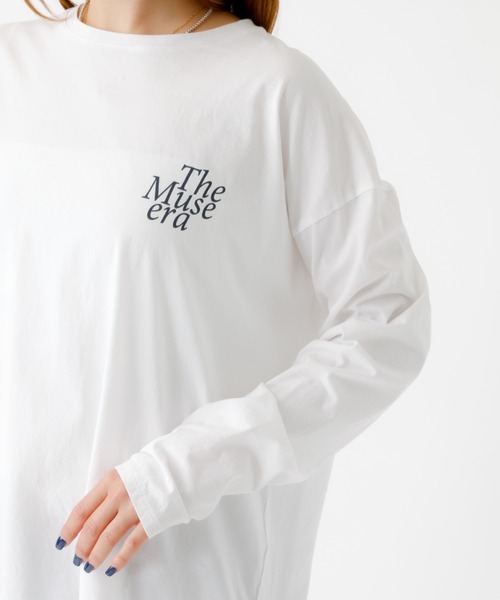 MICA&DEAL(マイカ&ディール)の「【MICA&DEAL /マイカアンドディール】バックプリントロンT/カットソー/ロゴT【WEB限定】(Tシャツ/カットソー・レディース・ホワイト/ベージュ/スミクロ・フリー)」の12枚目の写真