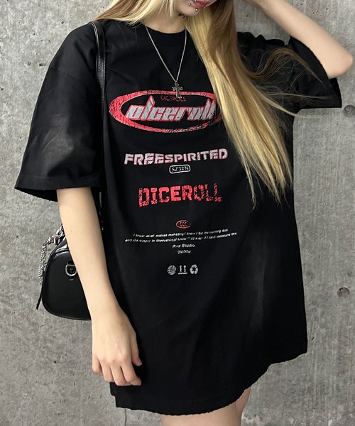 Figments(フィグメンツ)の「エイジドY2KロゴビッグT(Tシャツ/カットソー・レディース・ブラック・FREE)」の1枚目の写真