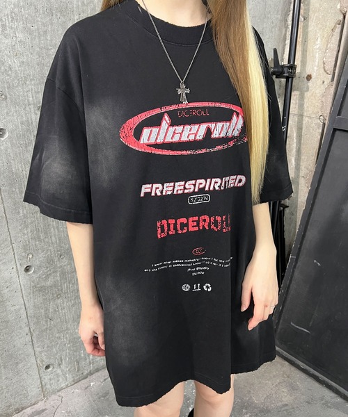 Figments(フィグメンツ)の「エイジドY2KロゴビッグT(Tシャツ/カットソー・レディース・ブラック・FREE)」の10枚目の写真