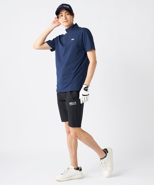 FILA GOLF(フィラゴルフ )の「【FILA GOLF/フィラゴルフ】半袖ハーフジップシャツ ゴルフ(シャツ/ブラウス・メンズ・ホワイト/ブラック/ネイビー・XX-LARGE/MEDIUM/X-LARGE/LARGE)」の10枚目の写真
