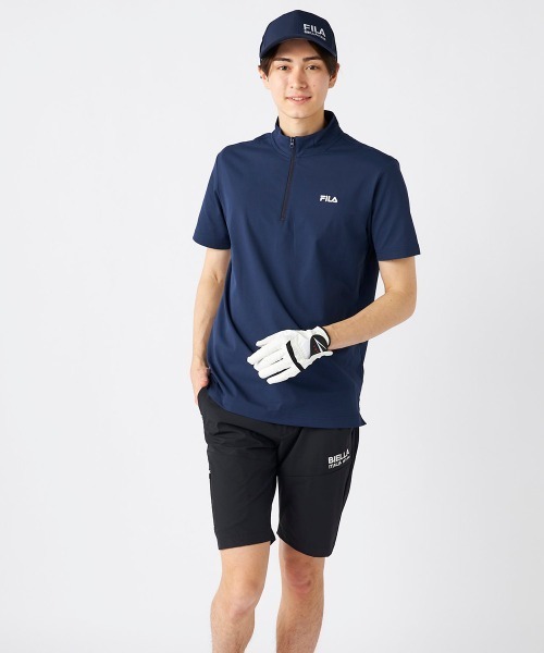 FILA GOLF(フィラゴルフ )の「【FILA GOLF/フィラゴルフ】半袖ハーフジップシャツ ゴルフ(シャツ/ブラウス・メンズ・ホワイト/ブラック/ネイビー・XX-LARGE/MEDIUM/X-LARGE/LARGE)」の12枚目の写真