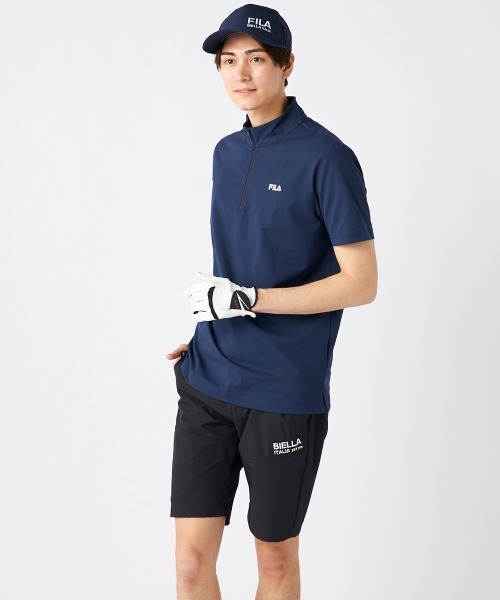 FILA GOLF(フィラゴルフ )の「【FILA GOLF/フィラゴルフ】半袖ハーフジップシャツ ゴルフ(シャツ/ブラウス・メンズ・ホワイト/ブラック/ネイビー・XX-LARGE/MEDIUM/X-LARGE/LARGE)」の13枚目の写真