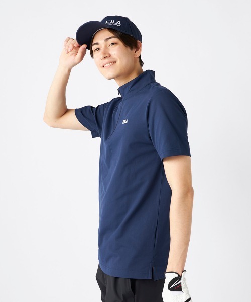FILA GOLF(フィラゴルフ )の「【FILA GOLF/フィラゴルフ】半袖ハーフジップシャツ ゴルフ(シャツ/ブラウス・メンズ・ホワイト/ブラック/ネイビー・XX-LARGE/MEDIUM/X-LARGE/LARGE)」の15枚目の写真