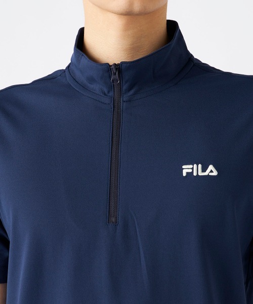 FILA GOLF(フィラゴルフ )の「【FILA GOLF/フィラゴルフ】半袖ハーフジップシャツ ゴルフ(シャツ/ブラウス・メンズ・ホワイト/ブラック/ネイビー・XX-LARGE/MEDIUM/X-LARGE/LARGE)」の6枚目の写真