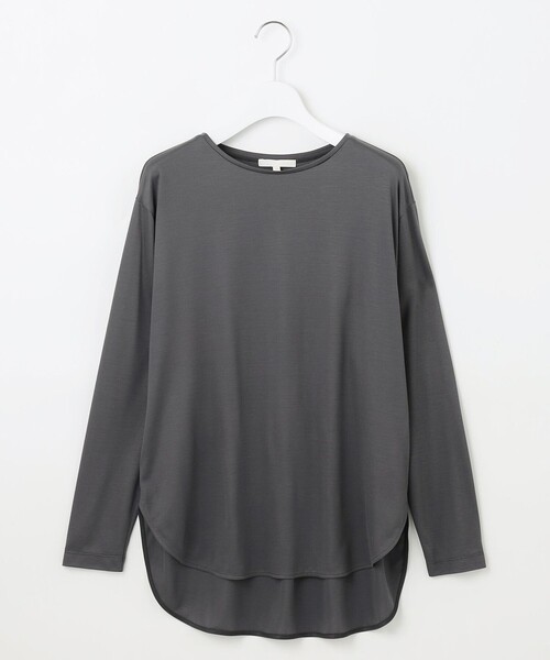 自由区(ジユウク)の「ブラウスライクジャージー カットソー(Tシャツ/カットソー・レディース・アイボリー系/グレー系・44/46)」の12枚目の写真