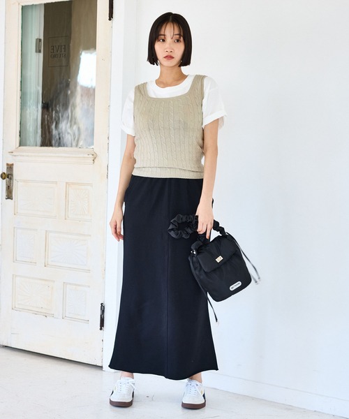 セール】【前後2WAY】ケーブルニットタンクトップ（タンクトップ