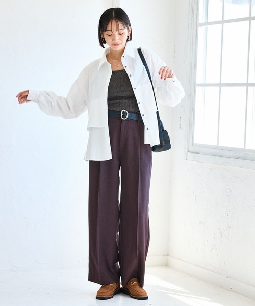 cvtvlist タンクトップ　osk 2周年限定 セール】【前後2WAY】ケーブルニットタンクトップ（タンクトップ