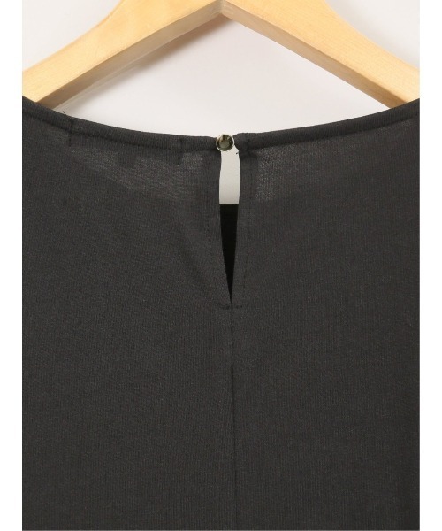 m.f.editorial（エムエフエディトリアル）の「【袖シアー】m.f.エディトリアル レディース ランタンスリーブ クルーネック プルオーバー（Tシャツ/カットソー・レディース・ホワイト/ブラック・MEDIUM）」の8枚目の写真