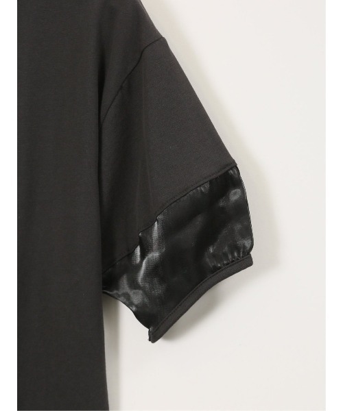 m.f.editorial（エムエフエディトリアル）の「【袖シアー】m.f.エディトリアル レディース ランタンスリーブ クルーネック プルオーバー（Tシャツ/カットソー・レディース・ホワイト/ブラック・MEDIUM）」の9枚目の写真