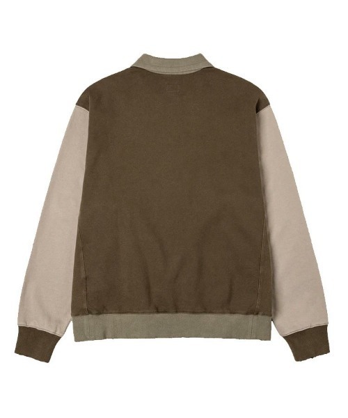 EVISU（エヴィス）の「【EVISU】BLOCKING HEAVY WASHED HALF ZIP SWEATSHIRT / ダークブラウン [2EAEJM5SW6106]（スウェット・メンズ・ブラウン・M/S/L/LL）」の3枚目の写真